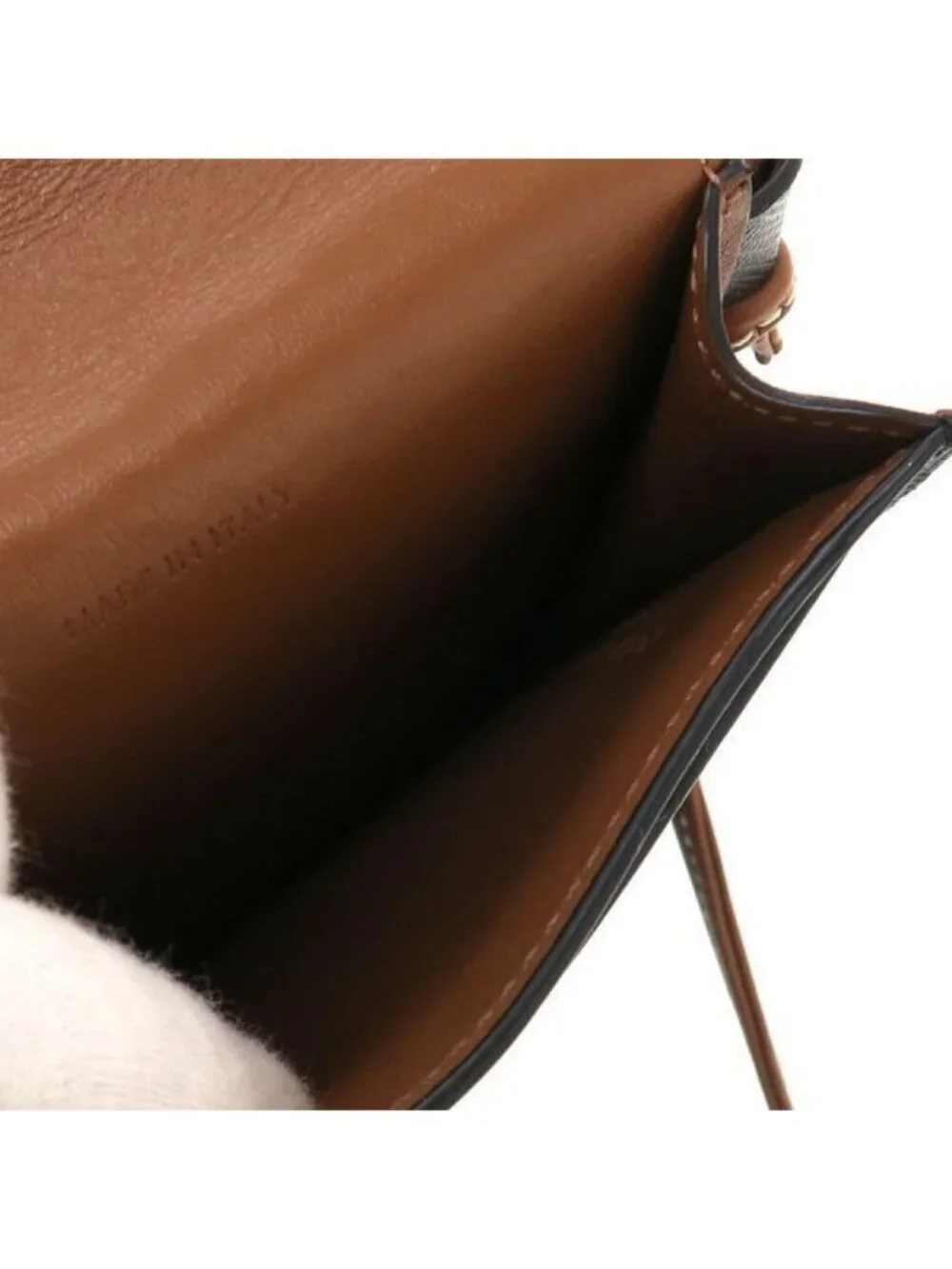 Celine Mobile Pouch Triomphe Canvas &lambskin